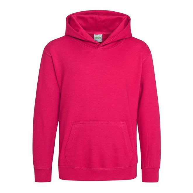 Awdis Just Hoods Kids Hoodie - Hot Pink