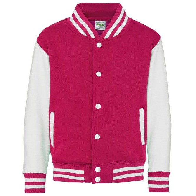 Awdis Just Hoods Kids Varsity Jacket
