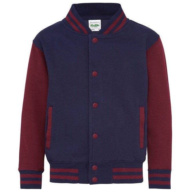 Awdis Just Hoods Kids Varsity Jacket