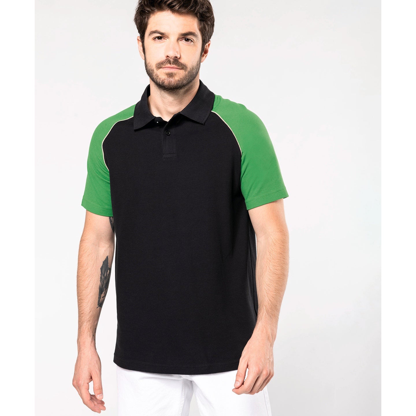Kariban Polo Baseball Contrast Polo Shirt