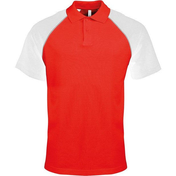 Kariban Polo Baseball Contrast Polo Shirt