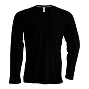 Kariban Men's Long-Sleeved V-Neck T-Shirt