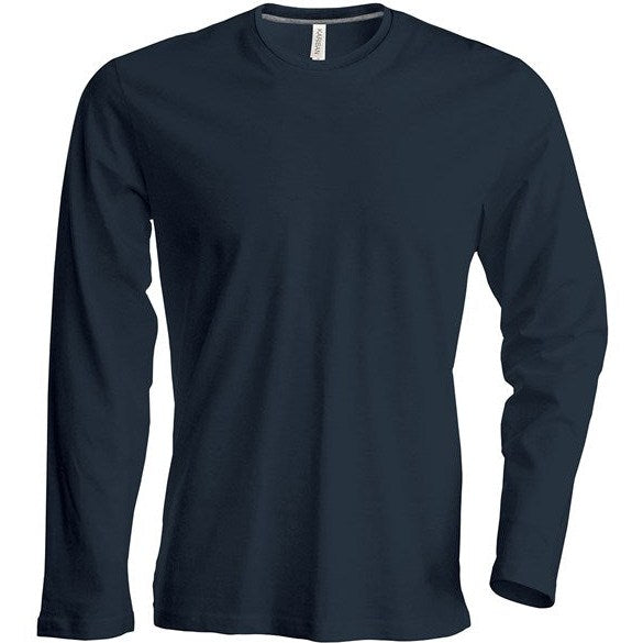 Kariban Men's Long-Sleeved Crew Neck T-Shirt