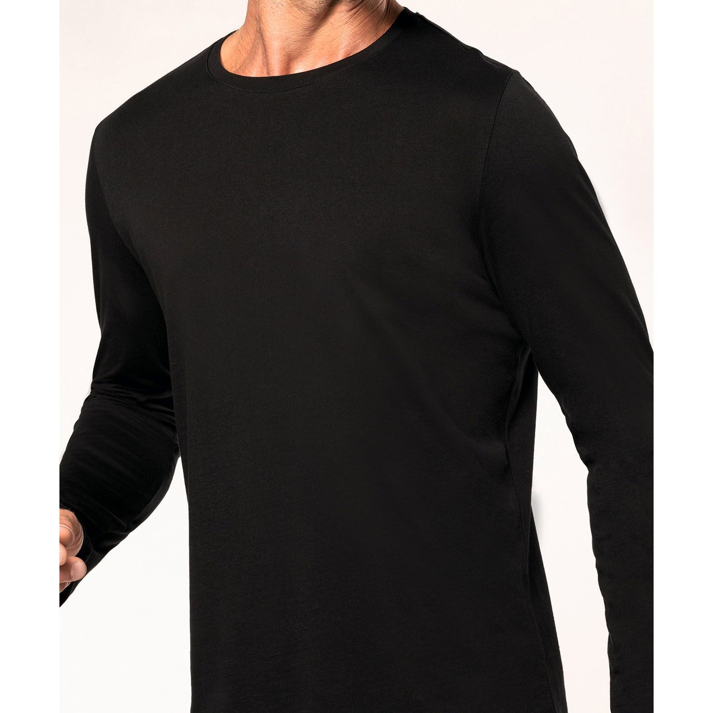 Kariban Men's Long-Sleeved Crew Neck T-Shirt