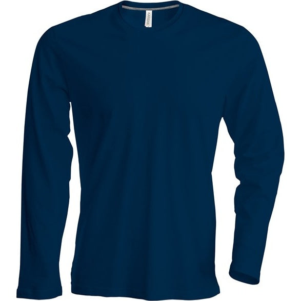 Kariban Men's Long-Sleeved Crew Neck T-Shirt