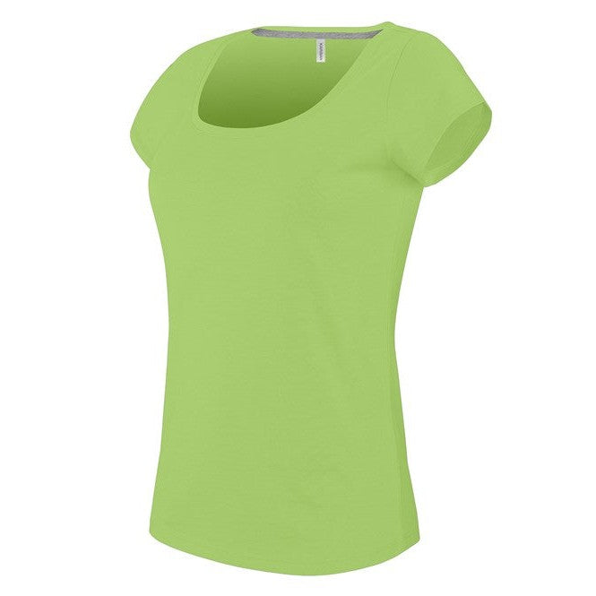 Kariban Ladies Boat Neck Short-Sleeved T-Shirt