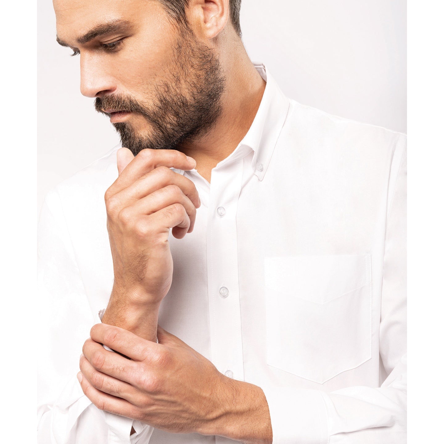 Kariban Men's Long-Sleeved Oxford Shirt