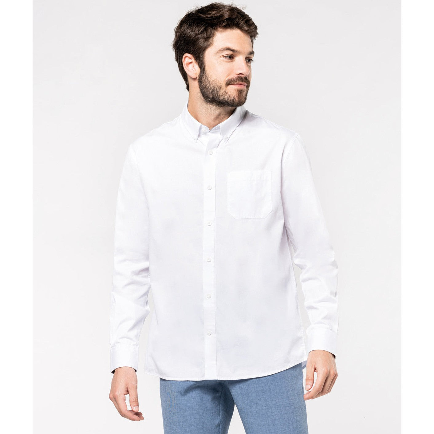 Kariban Men's Nevada Long Sleeve Cotton Shirt