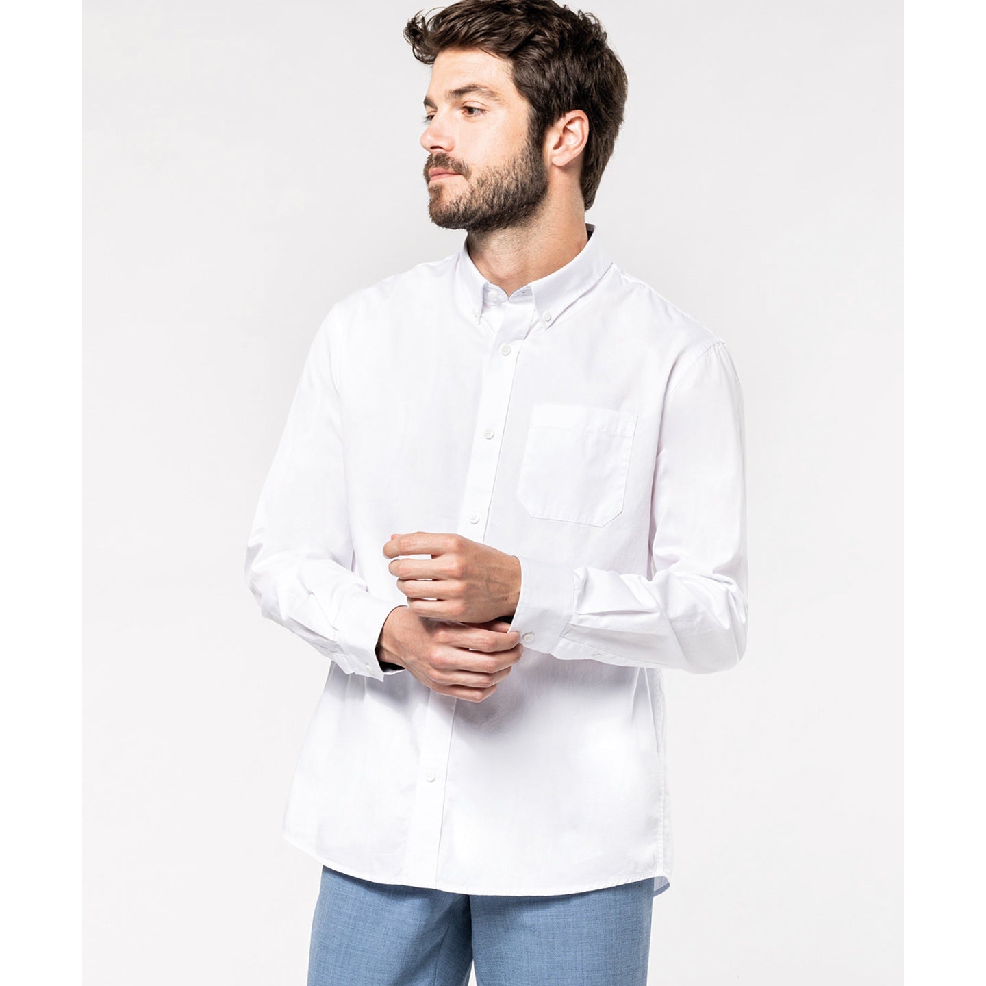 Kariban Men's Nevada Long Sleeve Cotton Shirt