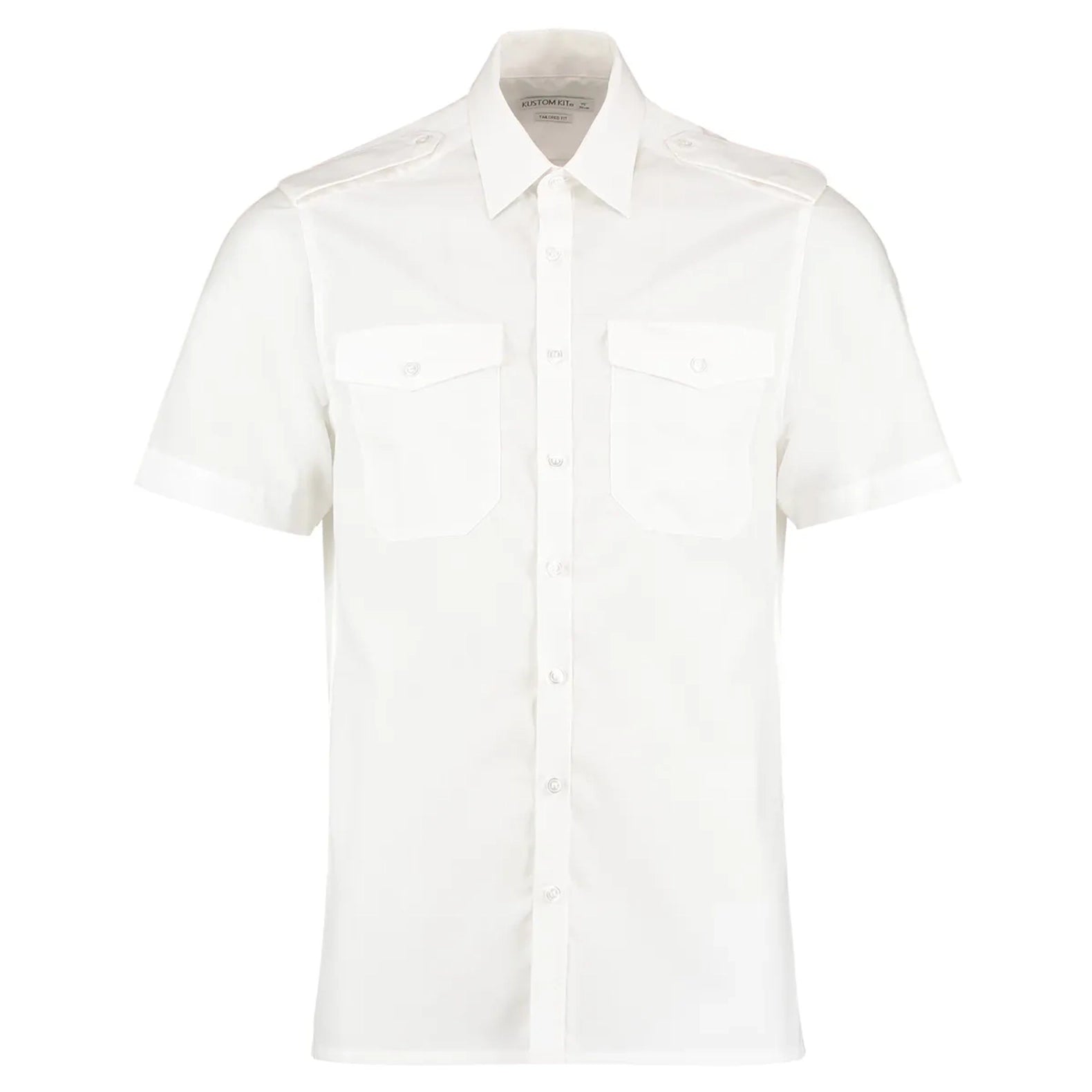 Kustom Kit Pilot Shirt Short-Sleeved (Tailored Fit)