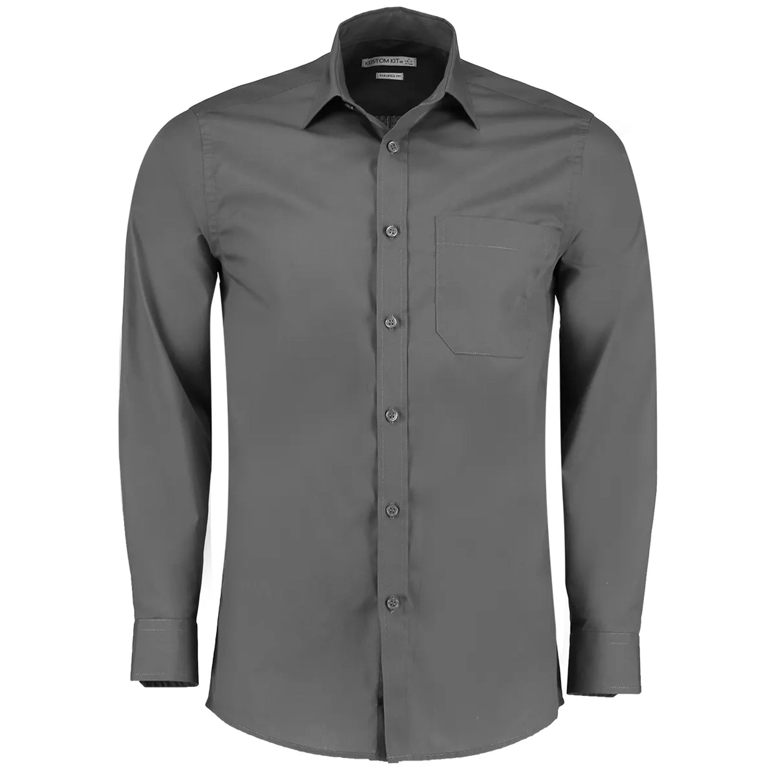 Kustom Kit Poplin Shirt Long-Sleeved (Tailored Fit)