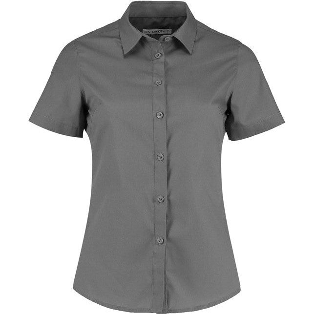 Kustom Kit Women's Poplin Shirt Short Sleeve
