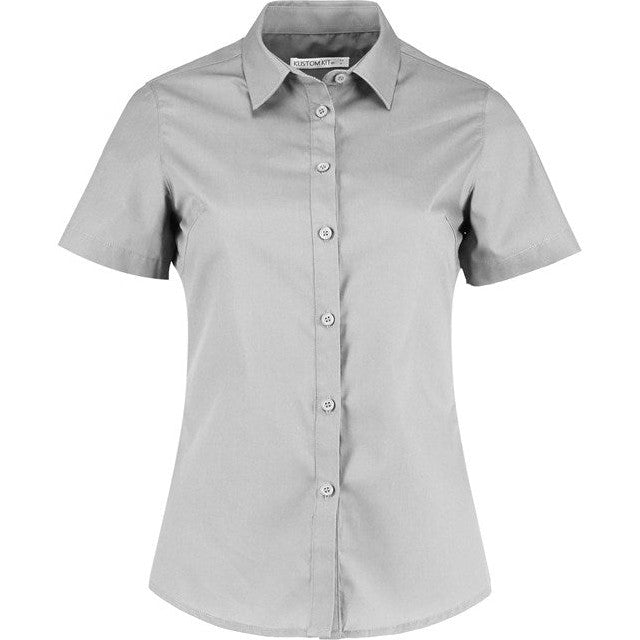 Kustom Kit Women's Poplin Shirt Short Sleeve
