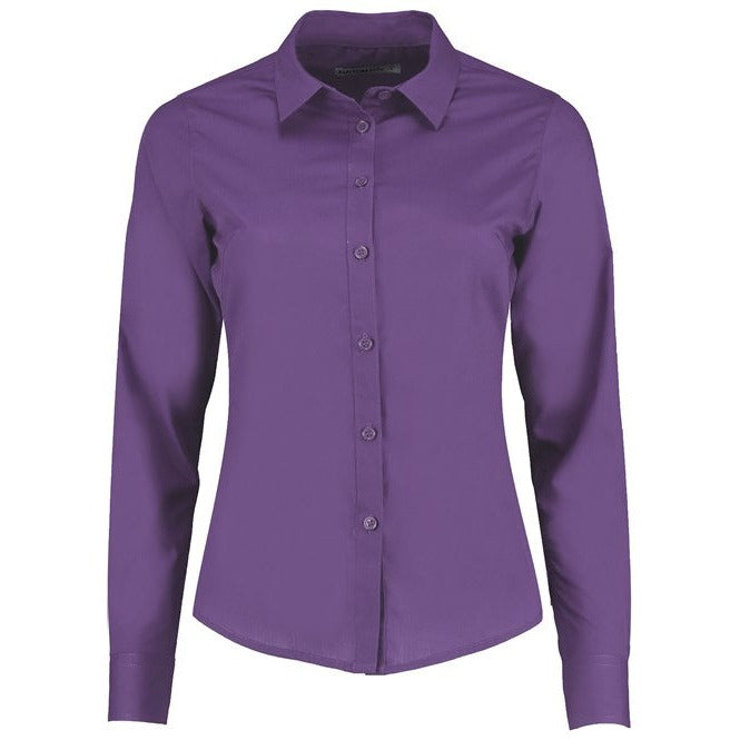 Kustom Kit Women's Poplin Shirt Long Sleeve
