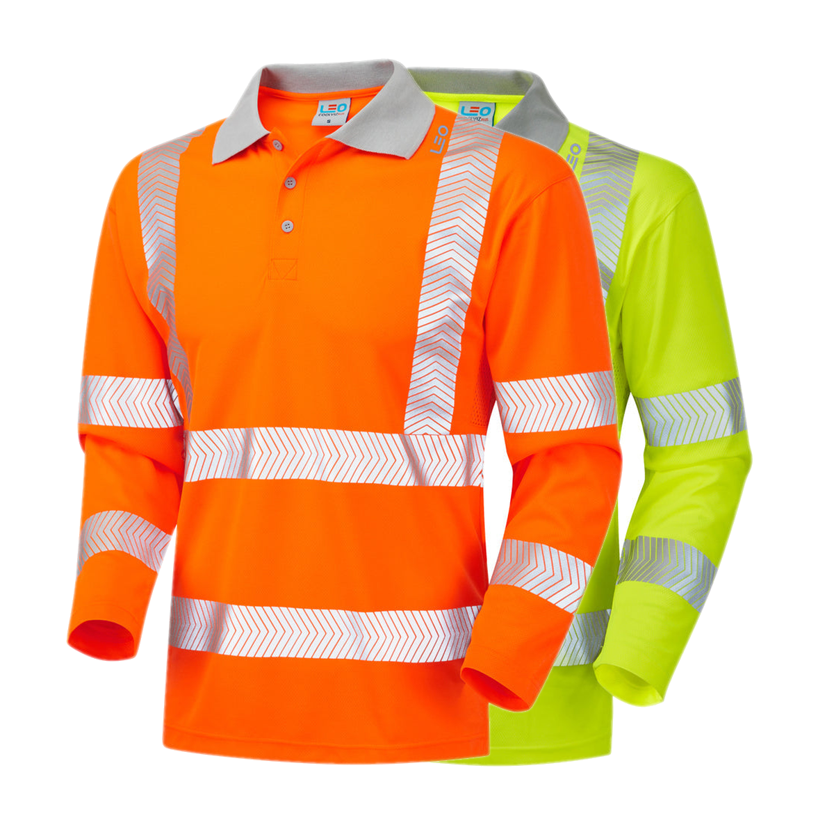Leo Workwear BARRICANE Leo EcoViz Performance+ Sleeved Polo Shirt