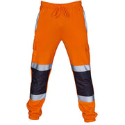 Supertouch Hi Vis Orange 2 Tone Jogging Bottoms