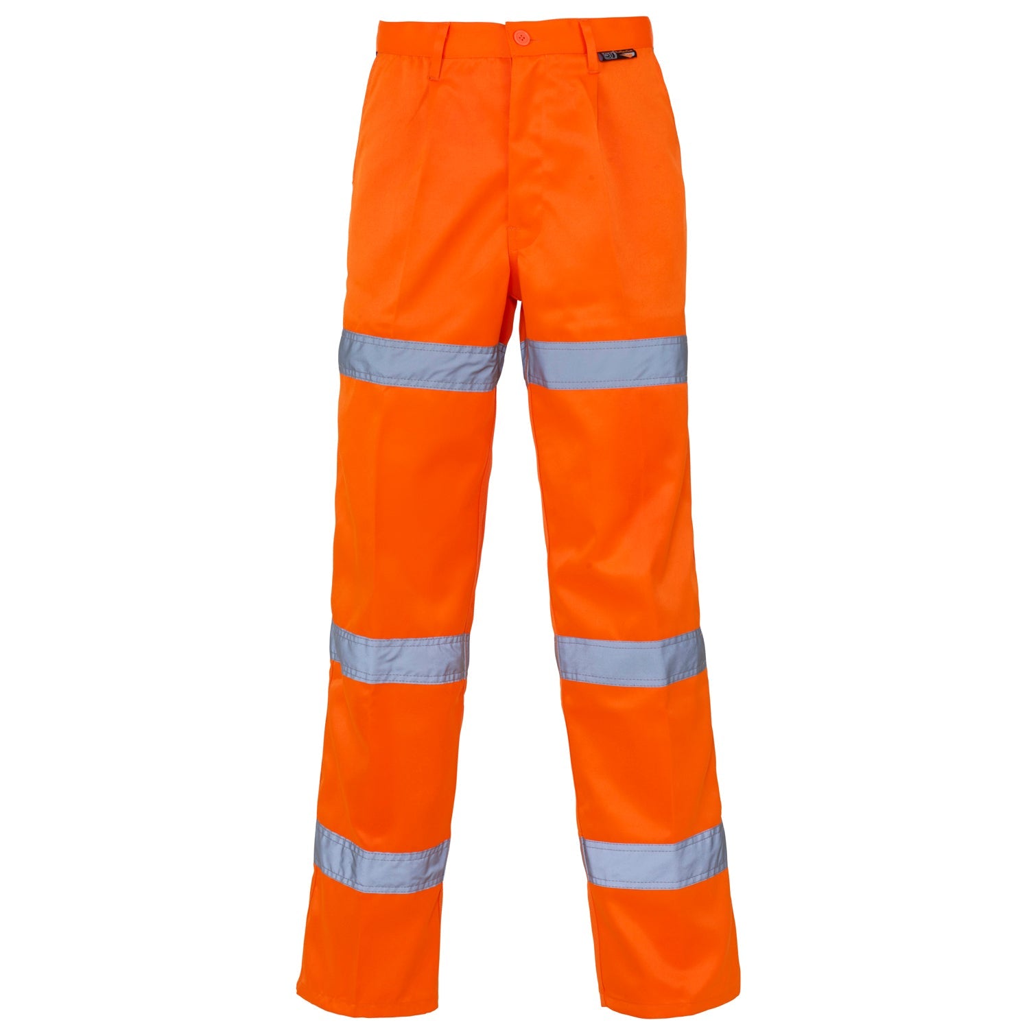 Supertouch Hi Vis Orange 3 Band Polycotton Trousers - Regular