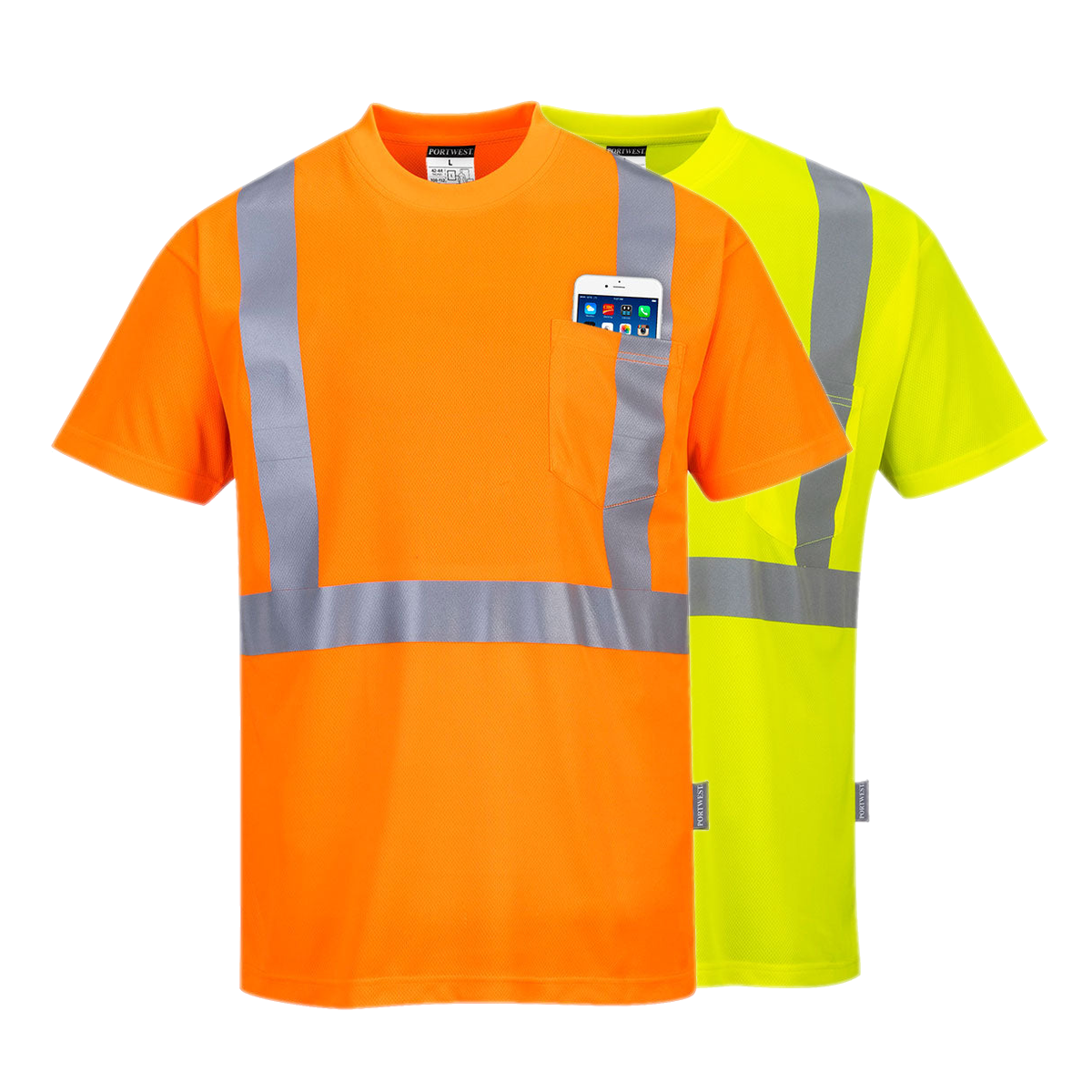 Portwest Hi-Vis Pocket T-Shirt