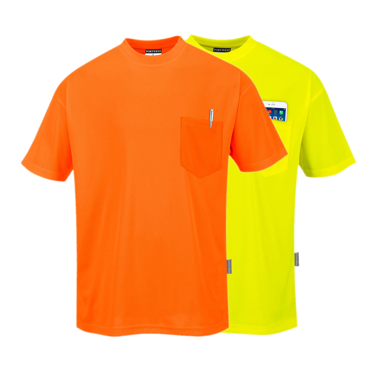 Portwest Day-Vis Pocket Short Sleeve T-Shirt