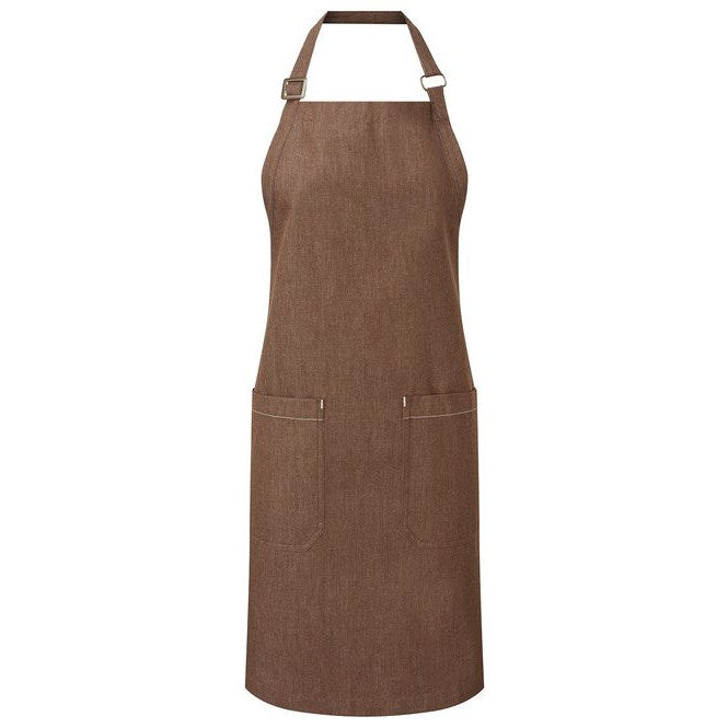 Premier Cotton Denim Bib Apron, Organic And Fairtrade Certified