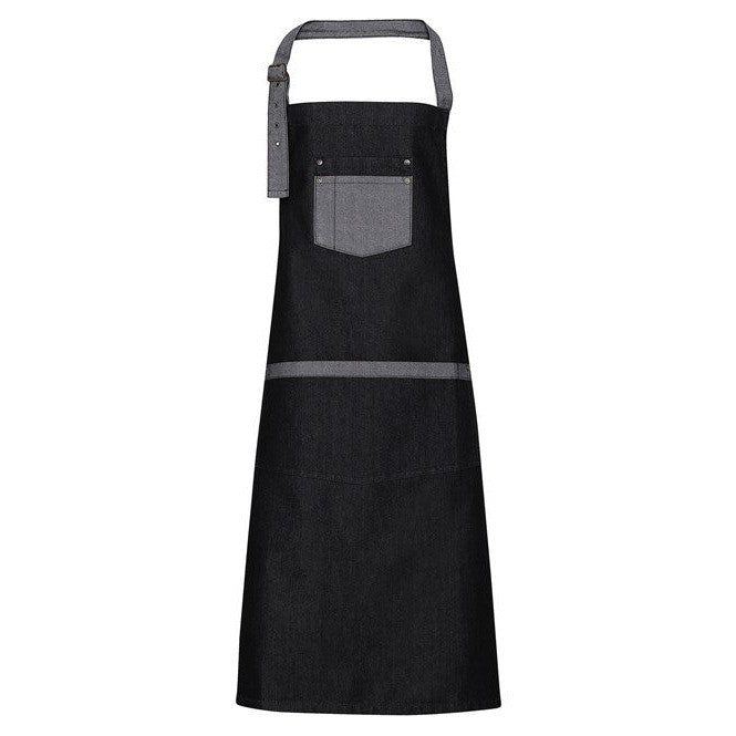 Premier Domain Contrast Denim Bib Apron