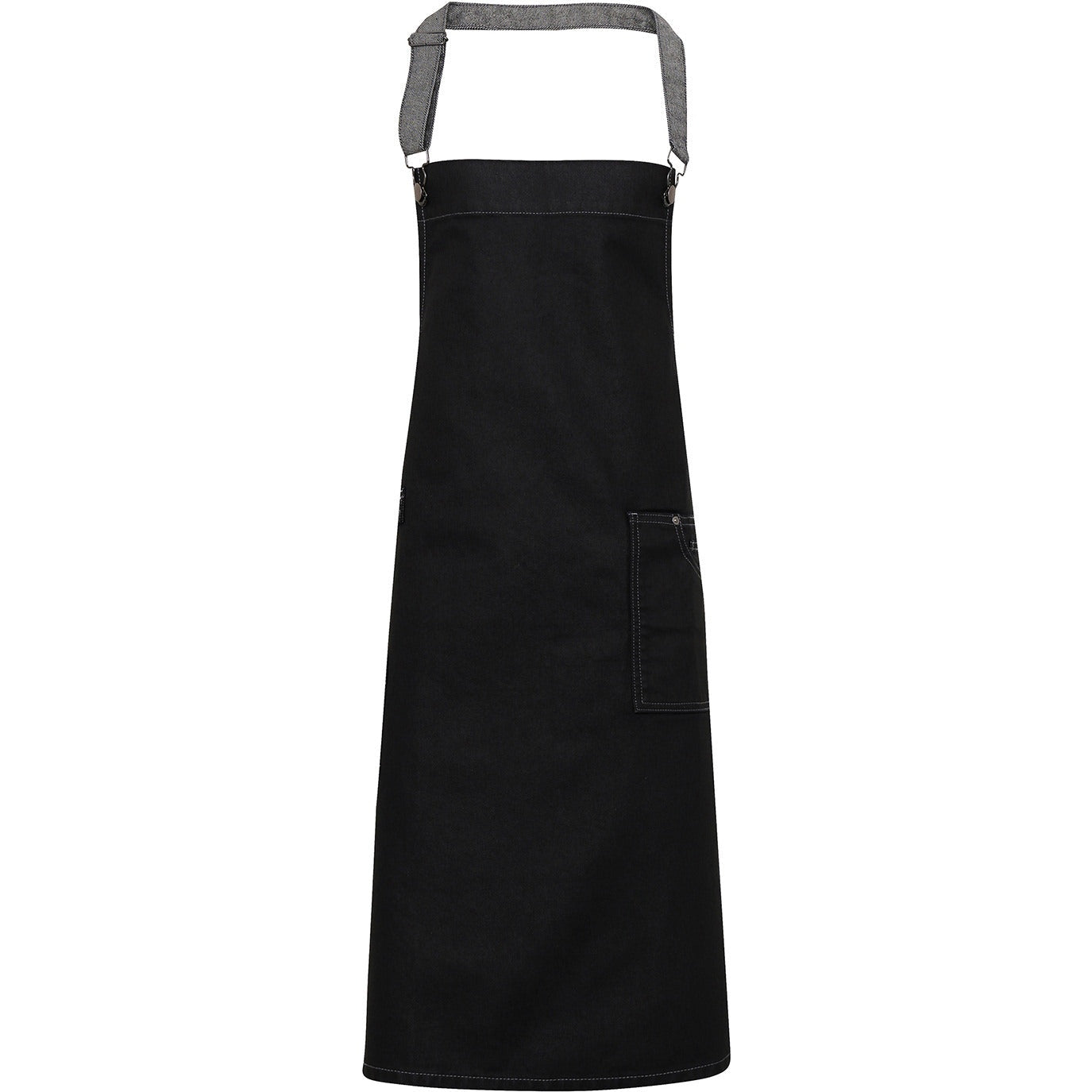 Premier District Waxed-Look Denim Bib Apron