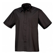 Premier Short Sleeve Poplin Shirt - Black