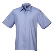 Premier Short Sleeve Poplin Shirt - Mid Blue
