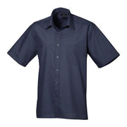 Premier Short Sleeve Poplin Shirt - Navy