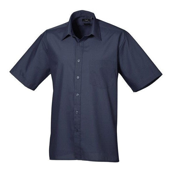 Premier Short Sleeve Poplin Shirt - Navy