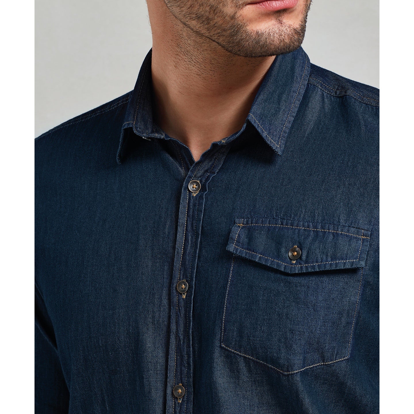 Premier Jeans Stitch Denim Shirt