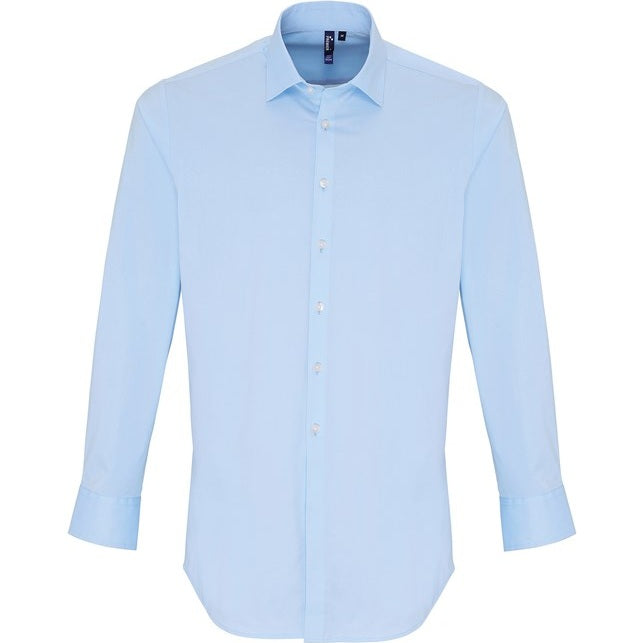 Premier Stretch Fit Cotton Poplin Long Sleeve Shirt