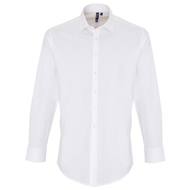 Premier Stretch Fit Cotton Poplin Long Sleeve Shirt
