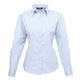 Premier Women's Poplin Long Sleeve Blouse - Light Blue