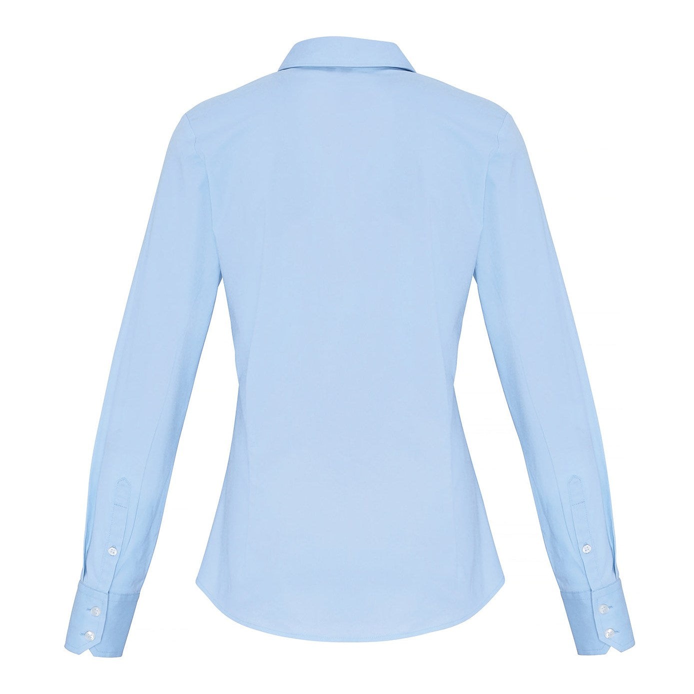 Premier Women's Stretch Fit Cotton Poplin Long Sleeve Blouse