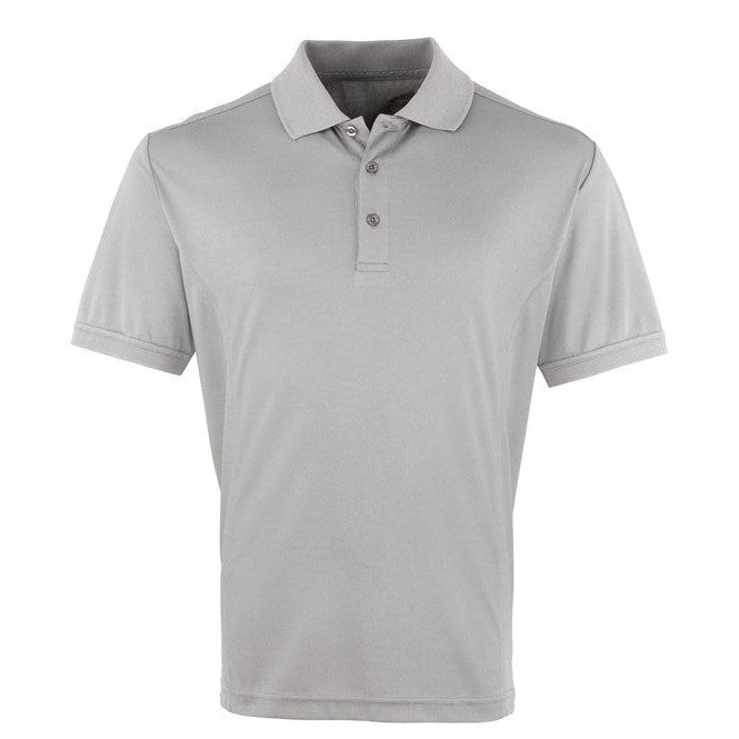 Premier Coolchecker® Piqué Polo - Silver
