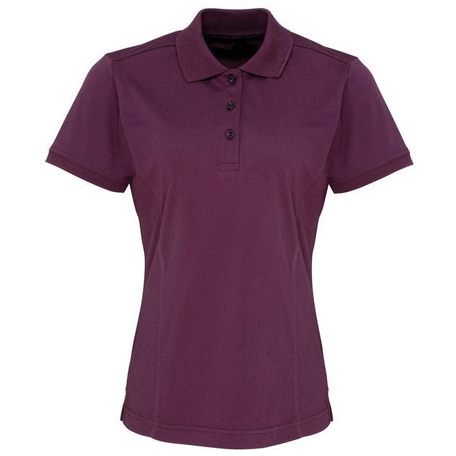 Premier Women's Coolchecker® Piqué Polo - Aubergine