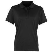Premier Women's Coolchecker® Piqué Polo - Black