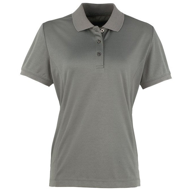 Premier Women's Coolchecker® Piqué Polo - Dark Grey