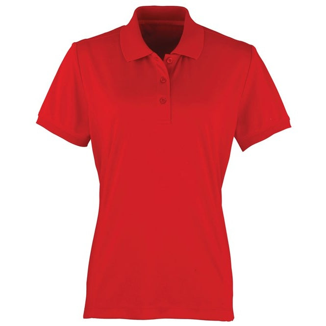 Premier Women's Coolchecker® Piqué Polo - Red