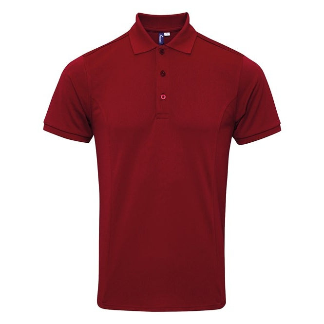 Premier Coolchecker® Plus Piqué Polo - Burgundy
