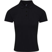 Premier Women's Coolchecker® Plus Piqué Polo - Black