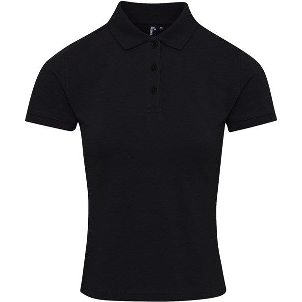 Premier Women's Coolchecker® Plus Piqué Polo - Black