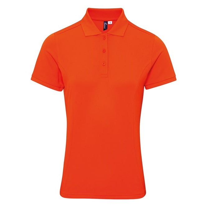 Premier Women's Coolchecker® Plus Piqué Polo - Orange