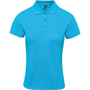 Premier Women's Coolchecker® Plus Piqué Polo - Turquoise