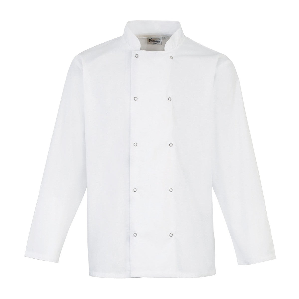 Premier Studded Front Long Sleeve Chef's Jacket