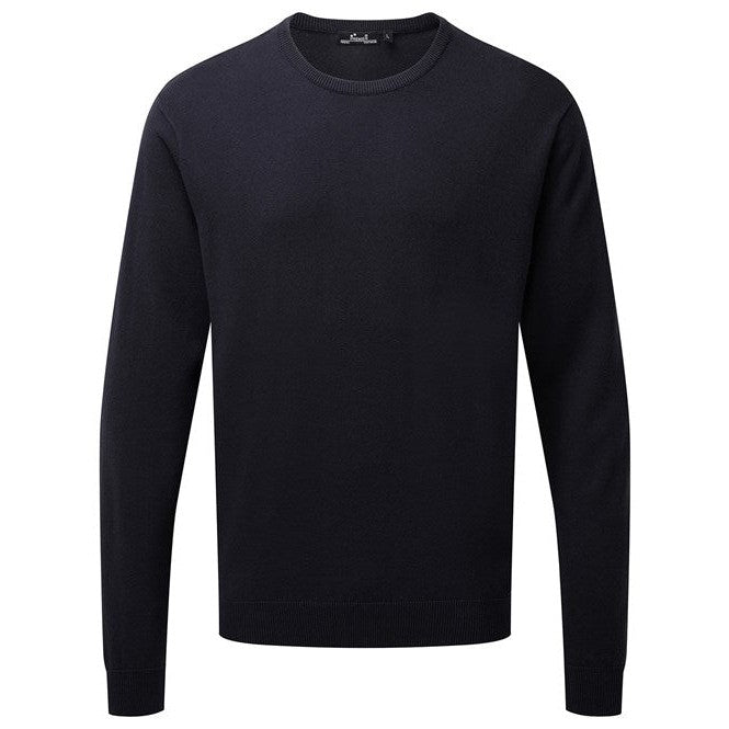 Premier Crew Neck Cotton-Rich Knitted Sweater