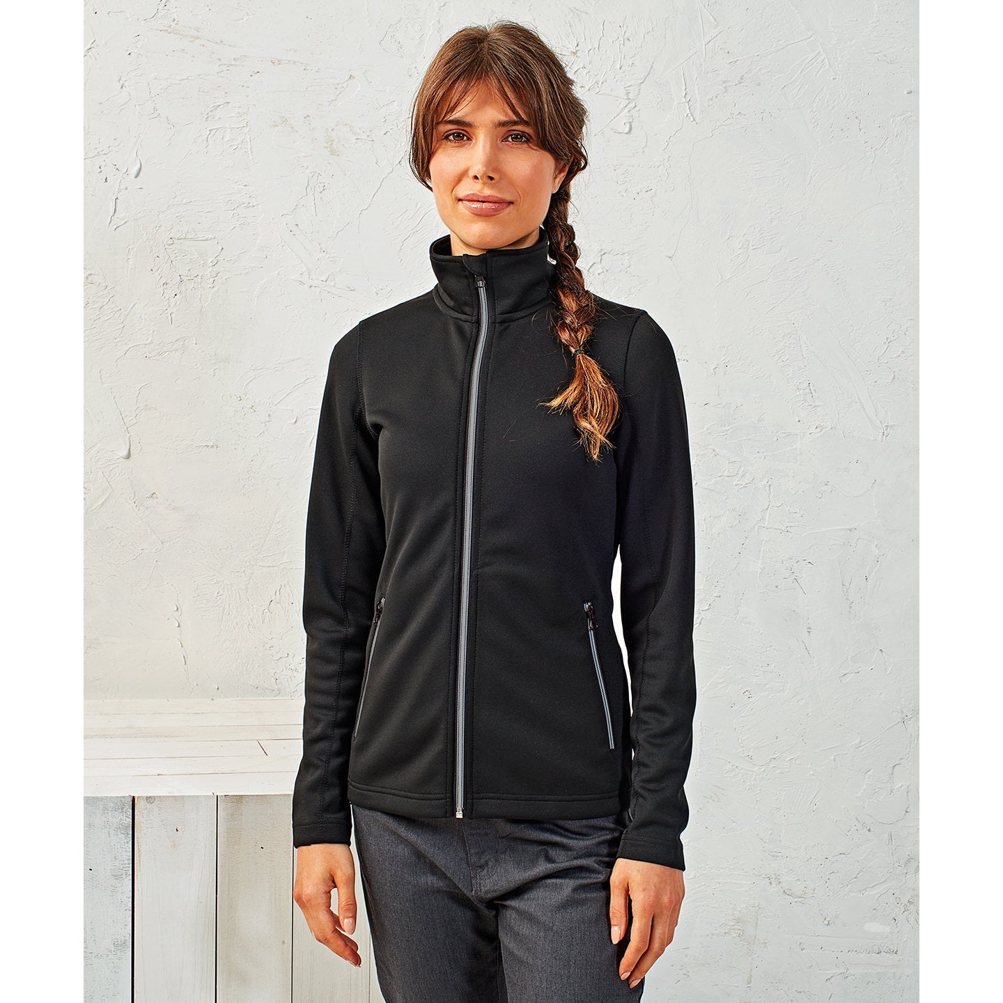 Premier Women's Spun Dyed Sustainable Zip-Through Sweatshirt