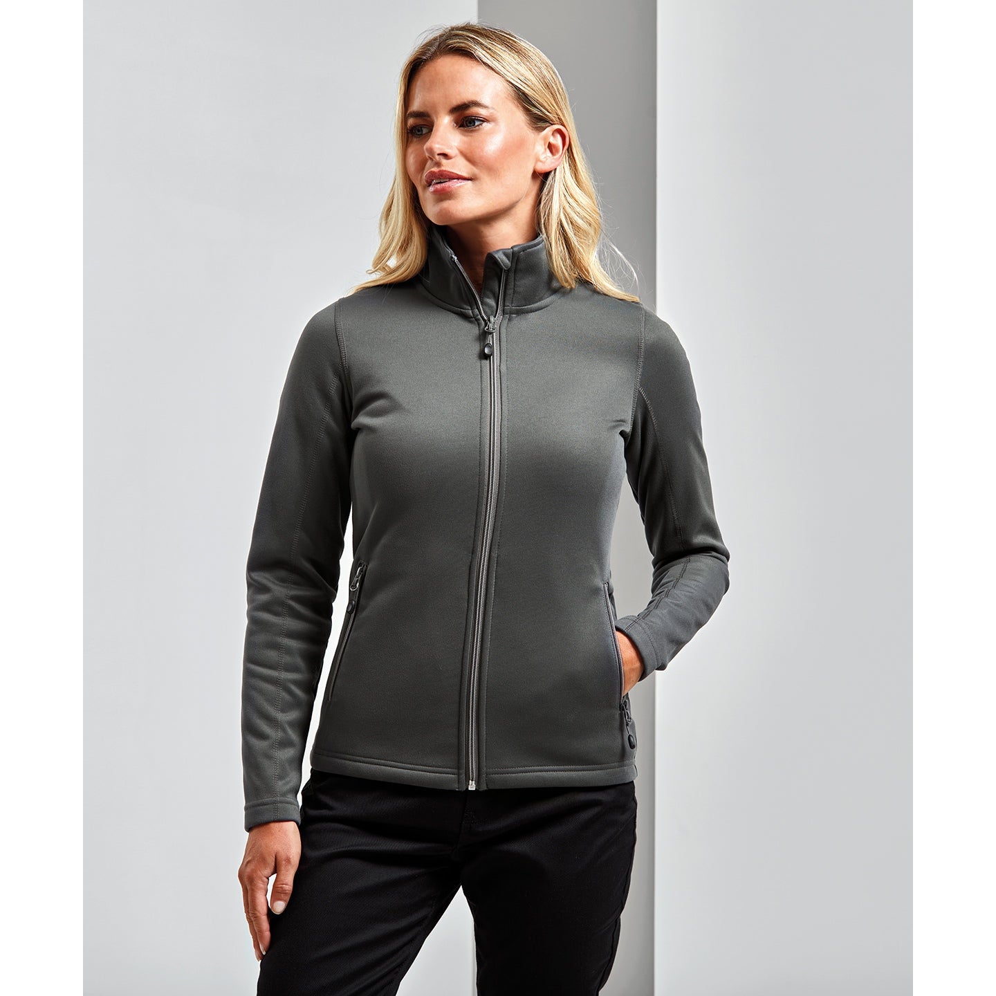 Premier Women's Spun Dyed Sustainable Zip-Through Sweatshirt