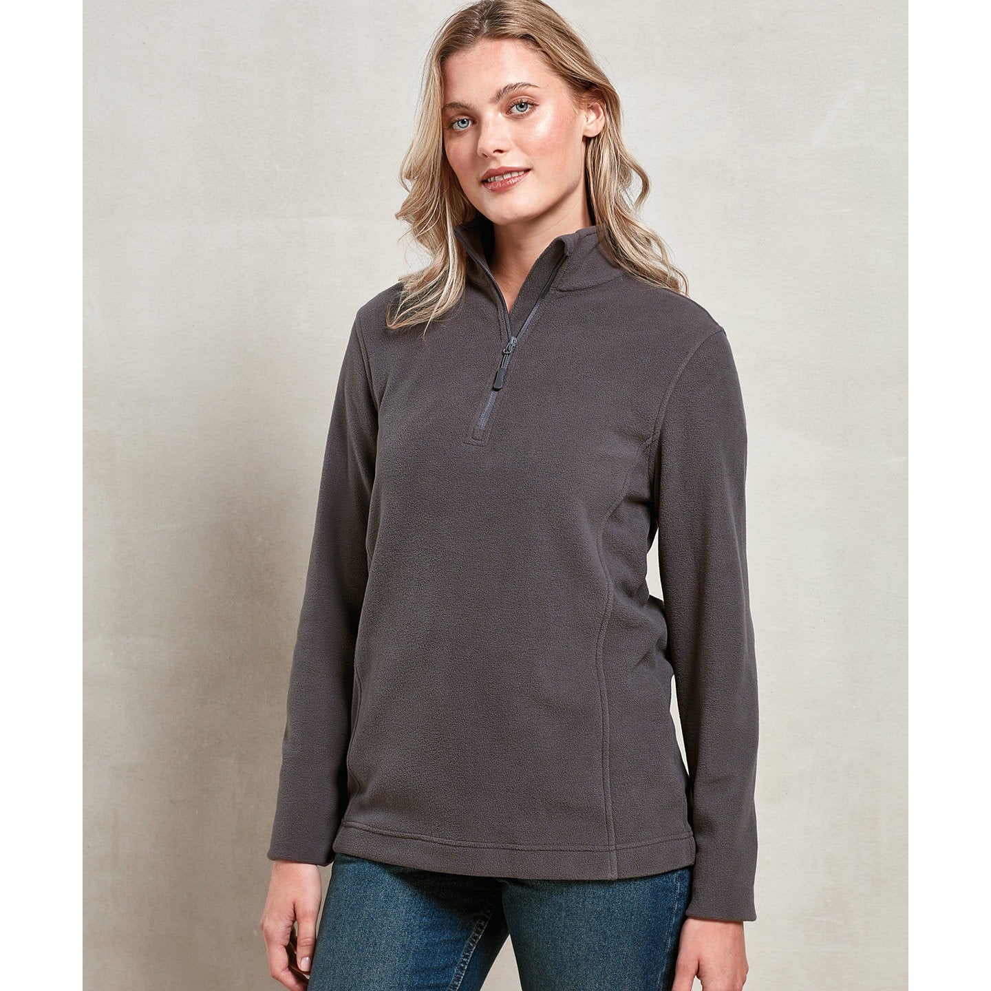 Premier Unisex Recyclight 1/4 Zip Microfleece